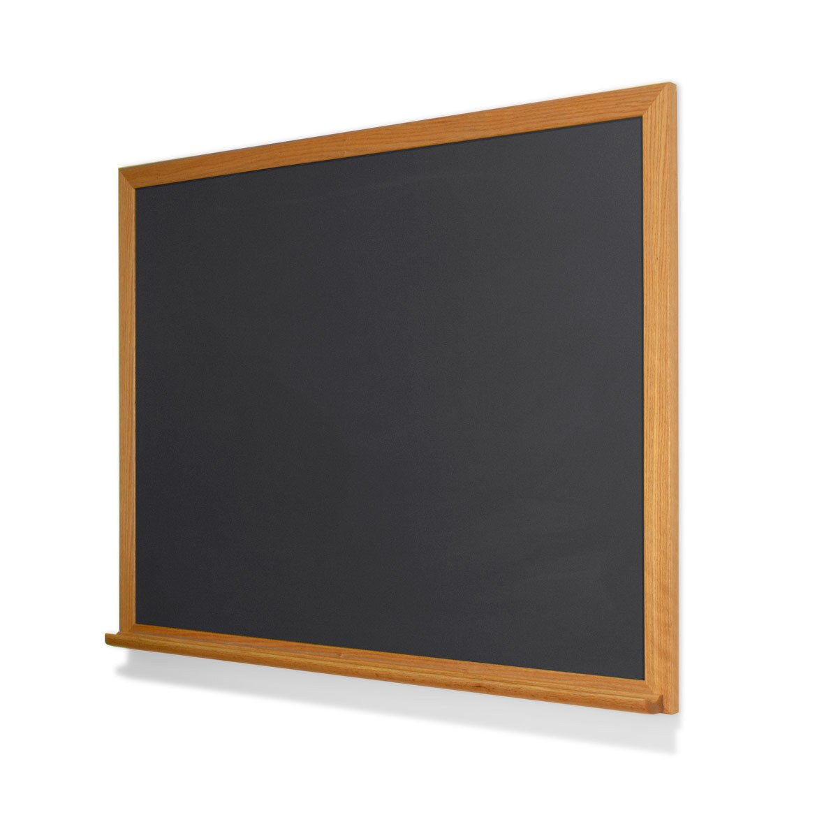 Gray Chalkboard w red oak & tray